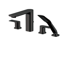 Aquabrass 4-piece Deckmount Tub Filler With Handshower 15018