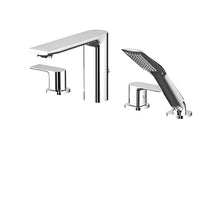 Aquabrass 4-piece Deckmount Tub Filler With Handshower 15018