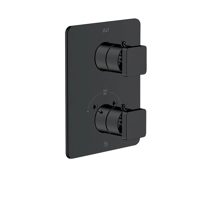 ALT RIGA Trim Set For Thermostatic Valve With 2-Way Diverter Non-Shared Functions 20882