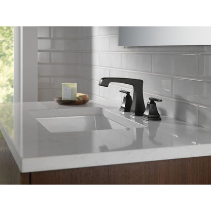 Delta ASHLYN Two Handle Widespread Bathroom Faucet with EZ Anchor- Chrome