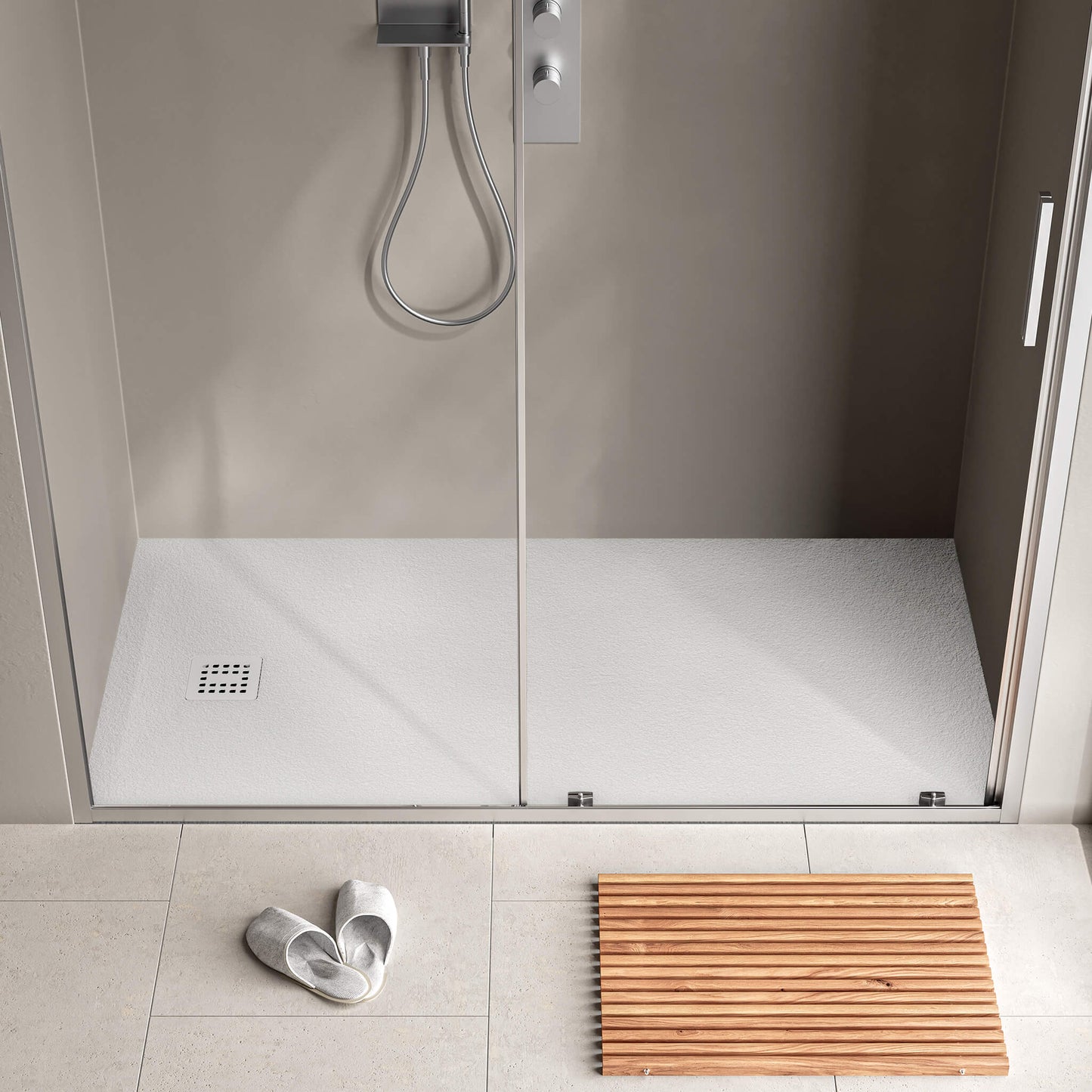 StoneTouch Waterproof Shower Base (60" x 32" )