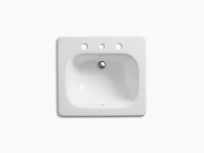 Kohler Tahoe Drop-in Bathroom Sink With 8" Widespread Faucet Holes