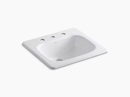 Kohler Tahoe Drop-in Bathroom Sink With 8" Widespread Faucet Holes