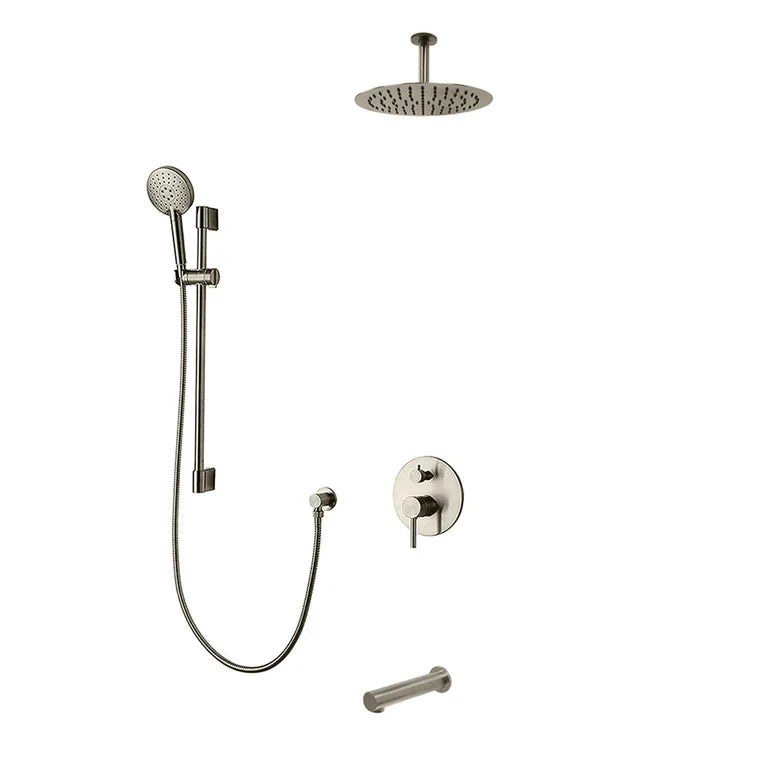 Kodaen Elegante 3 Way Pressure Balanced Shower System With 10" Shower Head And Sliding Bar  F55104