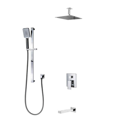 Kodaen Madison 3-Way Pressure Balanced Shower System W/ Sliding Bar