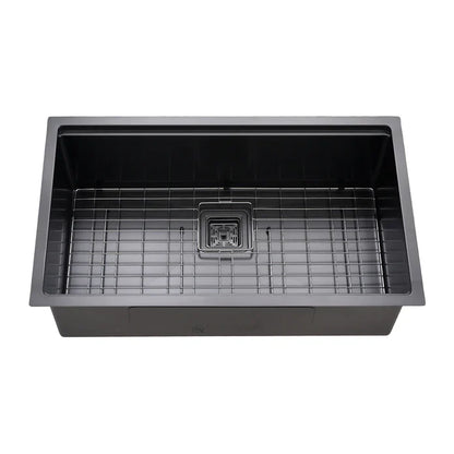 Kodaen 32" Workstation Undermount Single Bowl Kitchen Sink in 16 Gague UNS3000