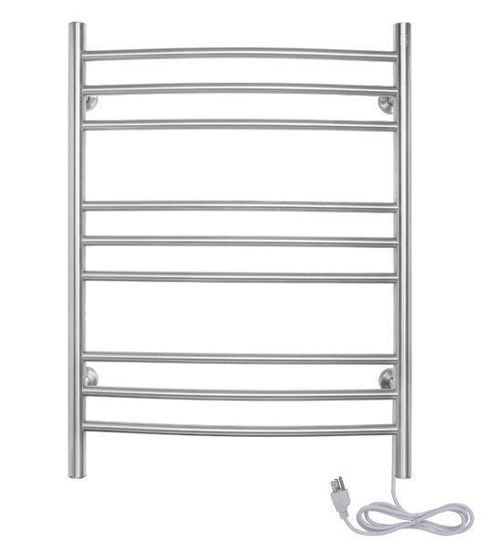 WarmlyYours Riviera - Dual Connection 9 Bar Towel Warmer