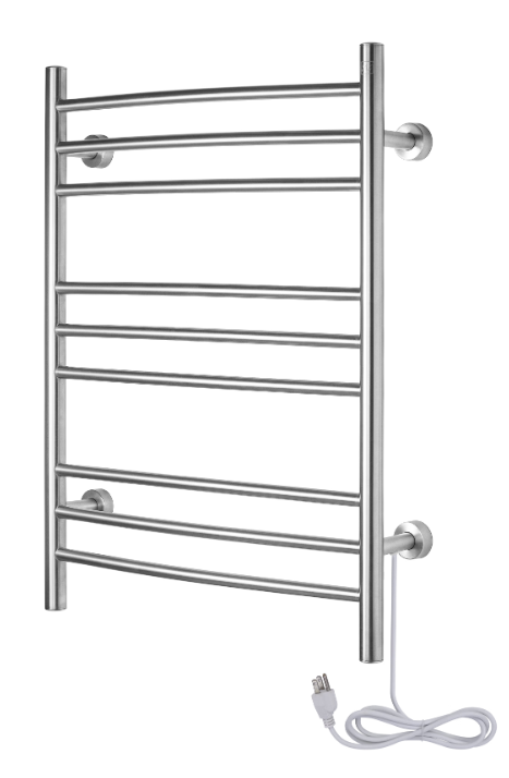 WarmlyYours Riviera - Dual Connection 9 Bar Towel Warmer