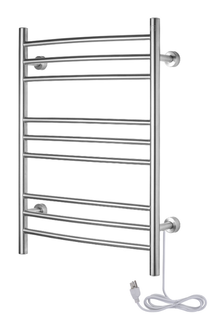 WarmlyYours Riviera - Dual Connection 9 Bar Towel Warmer