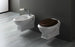 Simas AR851C - ARCADIA Rimless Wall Hung Toilet with Seat