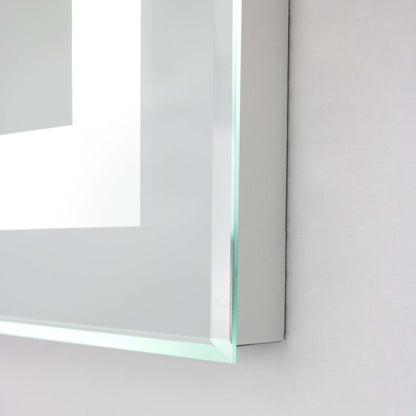 WarmlyYours Audrey Wall Mounted LED Mirror 36ʺ x 24ʺ