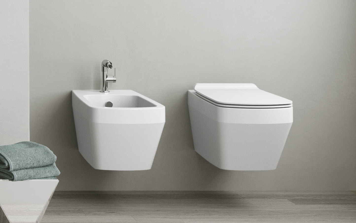 Simas BB19 - BADEN BADEN Wall Hung Bidet with Single Faucet Hole