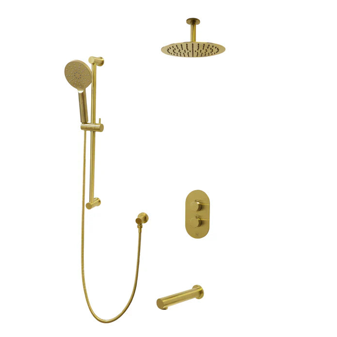 Kodaen Crystal Three Way Thermostatic Shower System - Kit 1