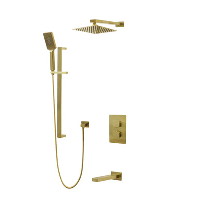 Kodaen Diamond Three Way Thermostatic Shower System - Kit 1