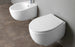 Simas BR18C - BORMIO Rimless Wall Hung Toilet with Seat