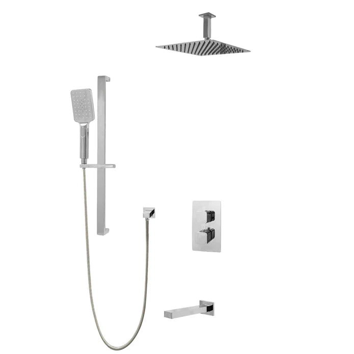 Kodaen Diamond Three Way Thermostatic Shower System - Kit 1