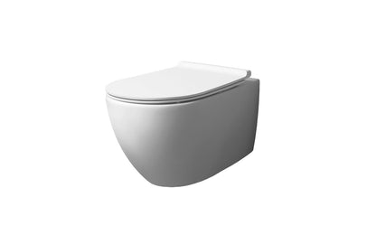 Simas VI18C - VIGNONI Rimless Wall Hung Toilet with Seat