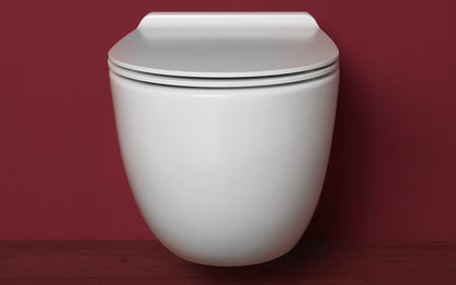 Simas VI18C - VIGNONI Rimless Wall Hung Toilet with Seat