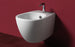 Simas VI19 - VIGNONI Wall Hung Bidet with Single Faucet Hole