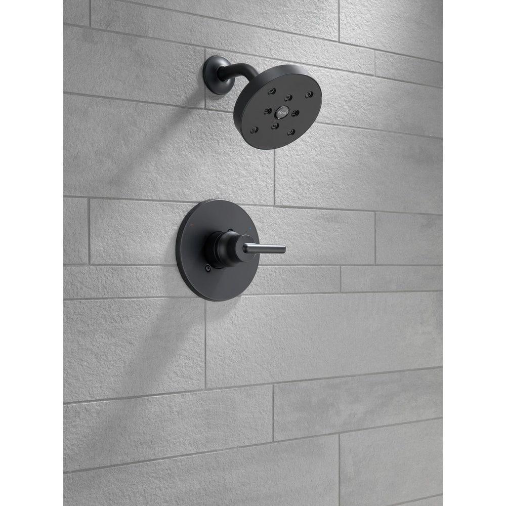 Delta TRINSIC Monitor 14 Series Shower Trim -Matte Black (Valve Sold Separately)