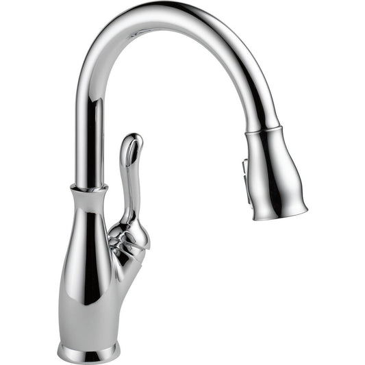 Delta LELAND Single Handle Pull-Down Kitchen Faucet with ShieldSpray Technology- Chrome