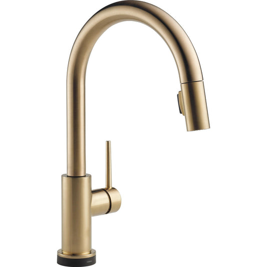 Delta TRINSIC Single Handle Pull-Down Kitchen Faucet with Touch2O Technology- Champagne Bronze