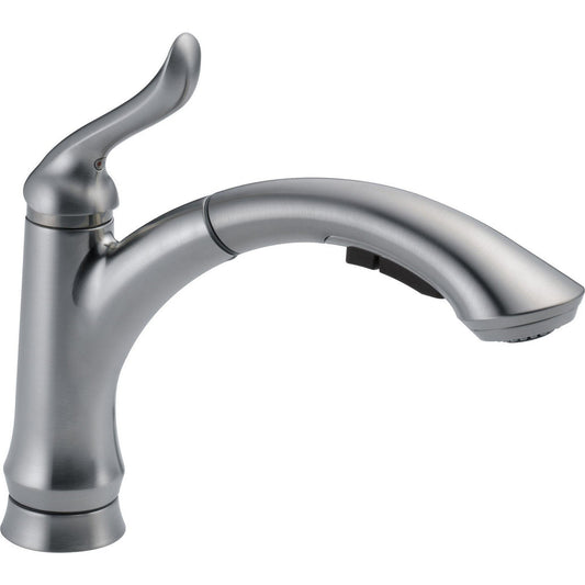 Delta LINDEN Single Handle Pull-Out Kitchen Faucet- Arctic Stainless