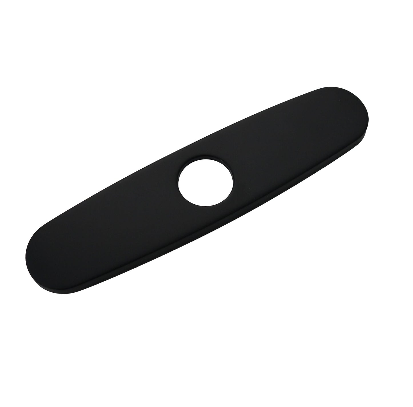 Stylish Kitchen Faucet Plate in Stainless Steel in Matte Black Finish A-802N