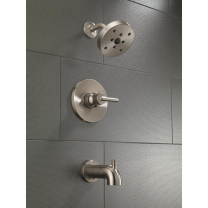 Delta TRINSIC Monitor 14 Series H2Okinetic Tub & Shower Trim -Stainless Steel (Valve Sold Separately)