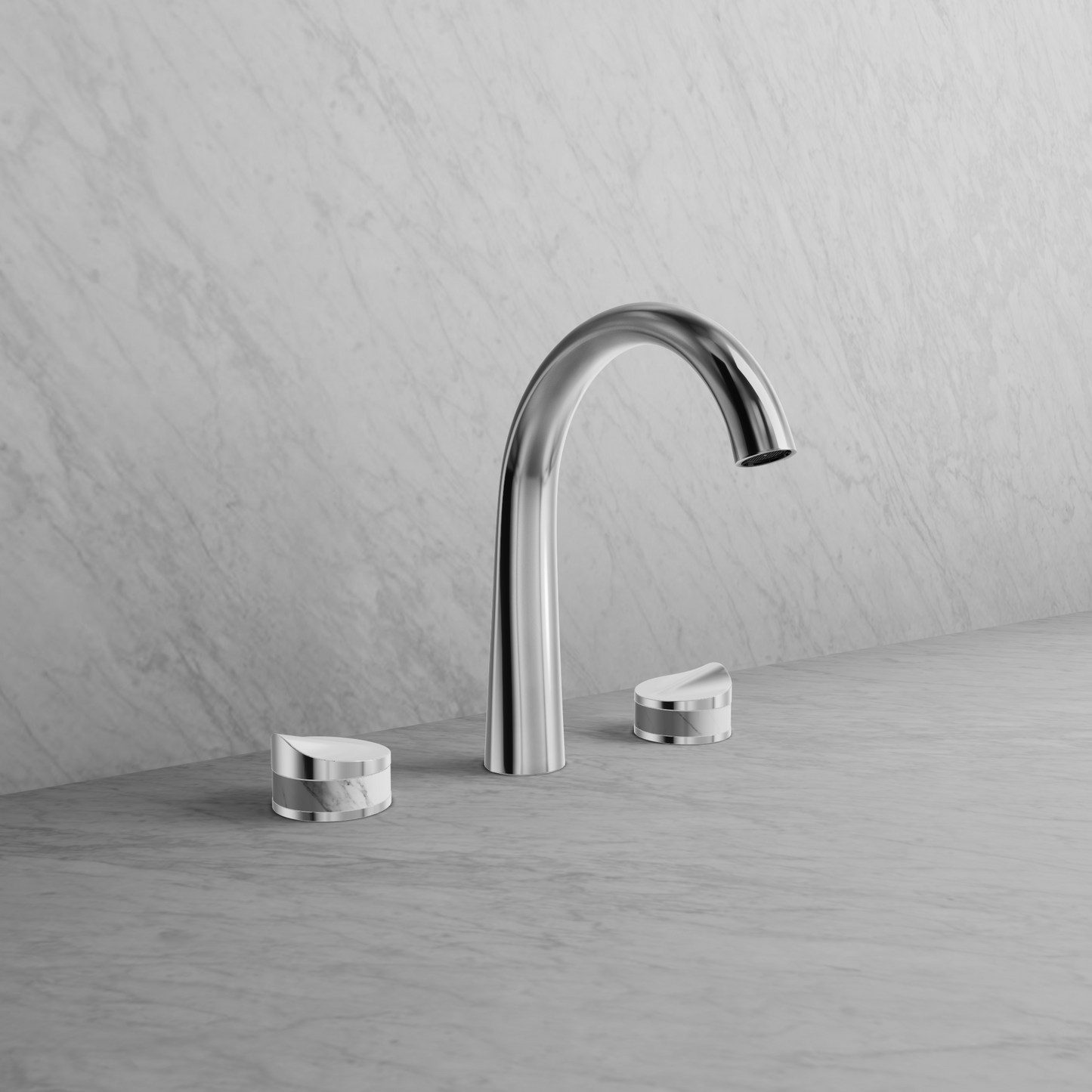 Baril8" C/c Lavatory Faucet with Drain Included (FLORA) - Chrome Variations