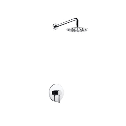 Kube Bath Aqua Rondo Shower Set With 8" Round Rain Shower Chrome