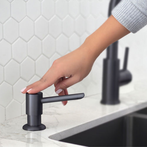 Stylish Pull Down Kitchen Faucet With Soap Dispenser