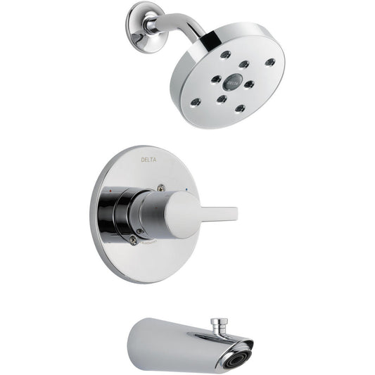 Delta COMPEL Monitor 14 Series H2Okinetic Tub & Shower Trim -Chrome (Valve Sold Separately)